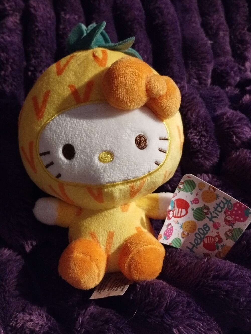 Hello Kitty Pineapple Costume Plush 6 Inch